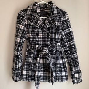 Black & White Pea Coat